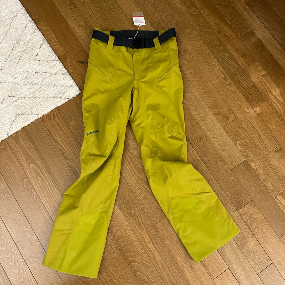 Patagonia Men’s Recco Upstride Pants Shrub Green Ski Snow Touring Small NWT $329